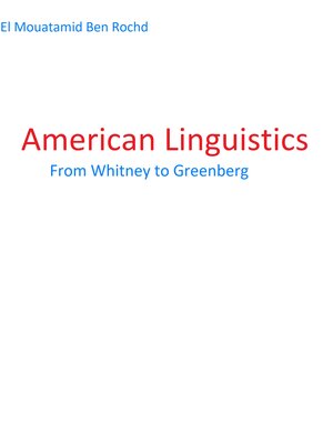 cover image of American linguistics